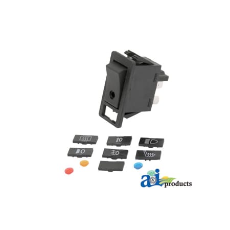 A & I Products Switch, Rocker; 20 Amp, 3 Terminal, On/Off (Illuminated) 2" x2" x0.5" A-VLC2531